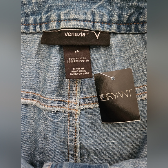 NWT - Venezia Vintage Denim Drawstring Midi Skirt - Size 14 - Picture 4 of 6